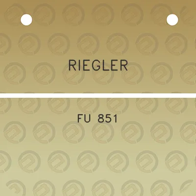 riegler-fu-851