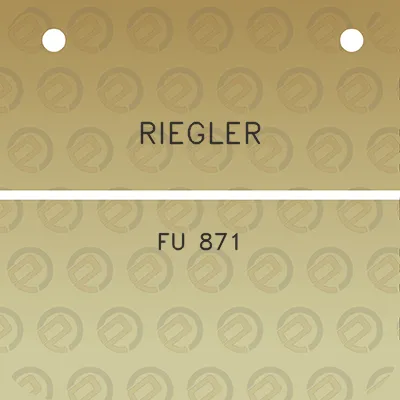 riegler-fu-871