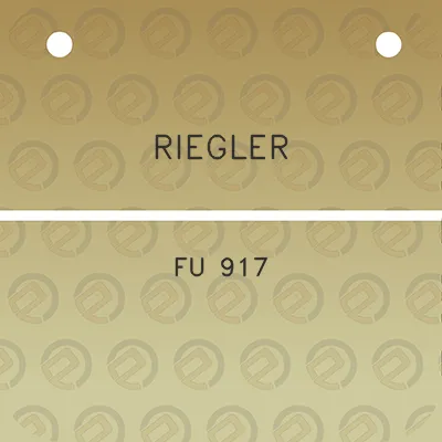 riegler-fu-917