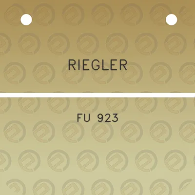 riegler-fu-923