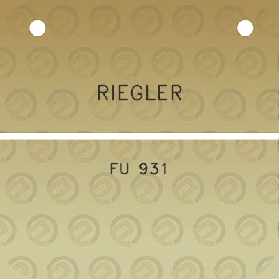 riegler-fu-931