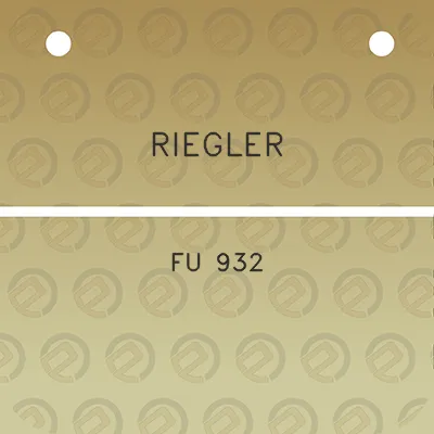 riegler-fu-932