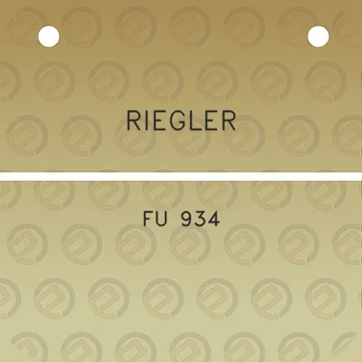 riegler-fu-934