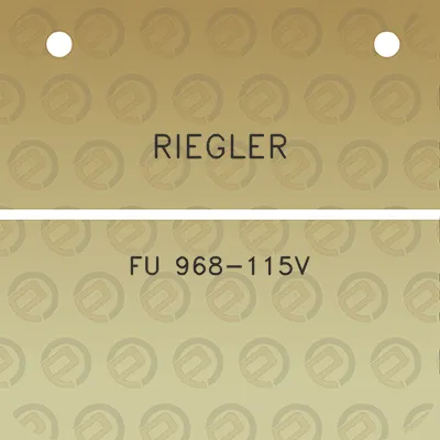 riegler-fu-968-115v