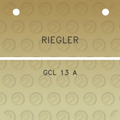 riegler-gcl-13-a