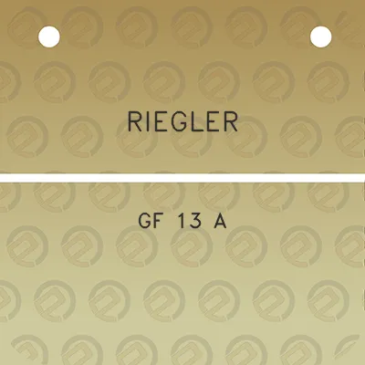 riegler-gf-13-a