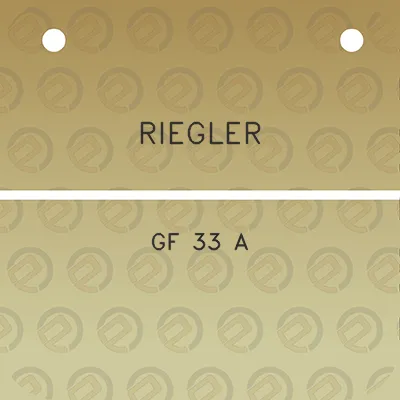 riegler-gf-33-a