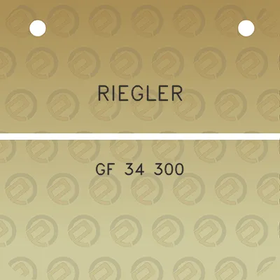 riegler-gf-34-300