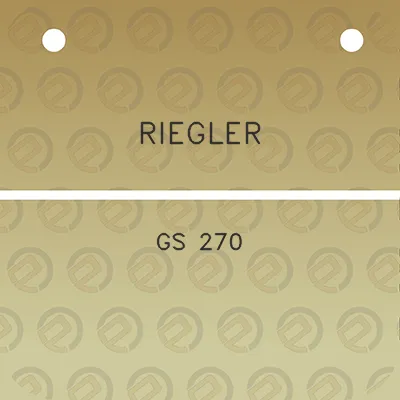 riegler-gs-270