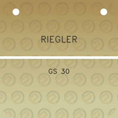 riegler-gs-30