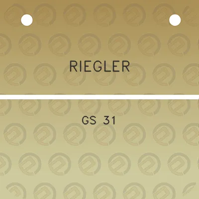 riegler-gs-31