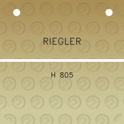 riegler-h-805