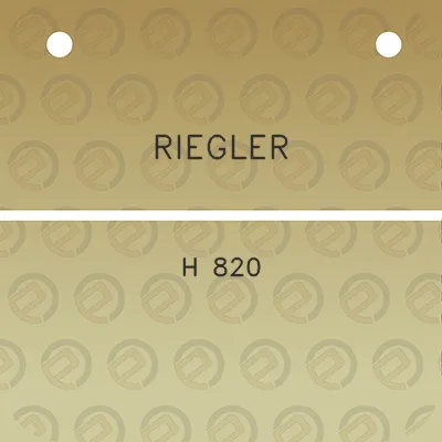 riegler-h-820