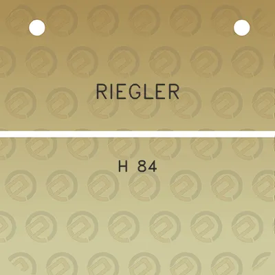 riegler-h-84