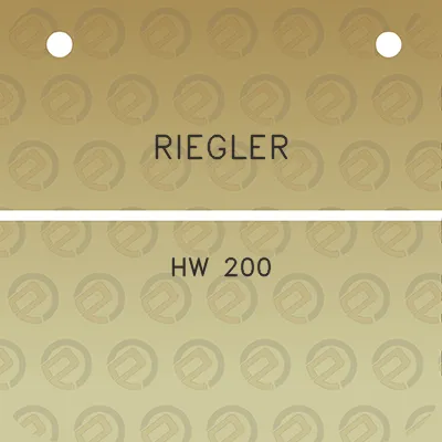 riegler-hw-200