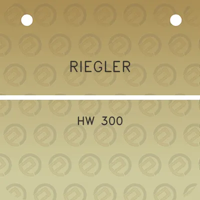 riegler-hw-300