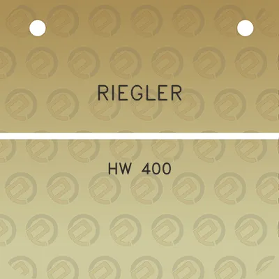 riegler-hw-400