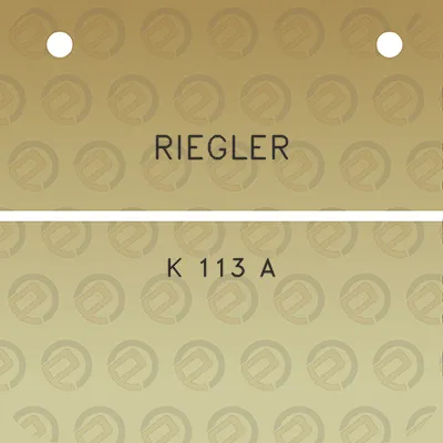 riegler-k-113-a