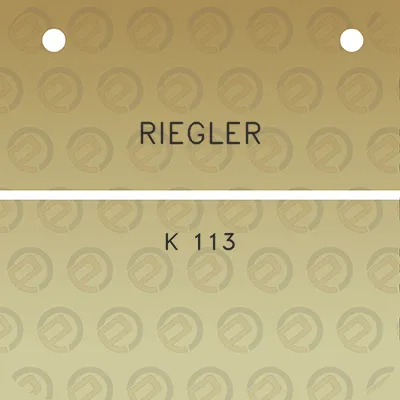 riegler-k-113