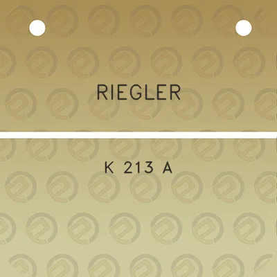 riegler-k-213-a