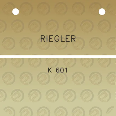 riegler-k-601