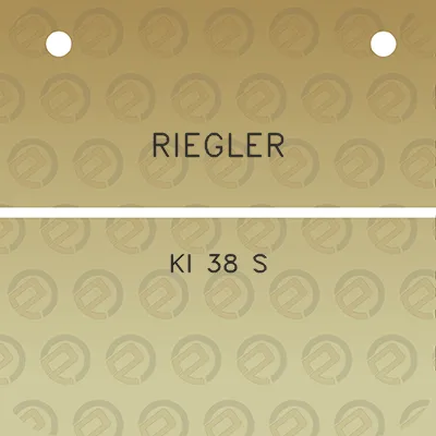 riegler-ki-38-s