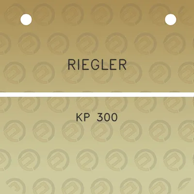 riegler-kp-300