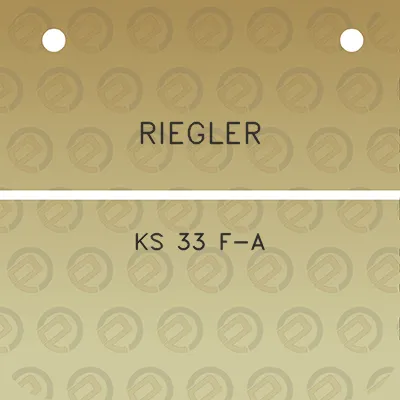 riegler-ks-33-f-a