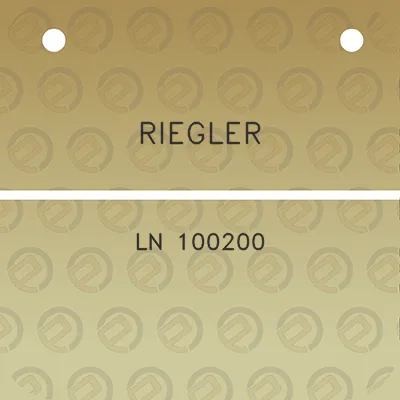 riegler-ln-100200