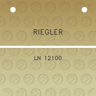 riegler-ln-12100