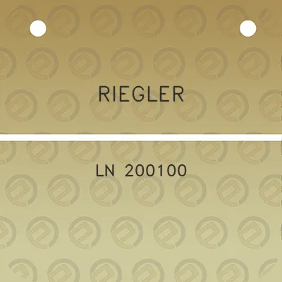 riegler-ln-200100