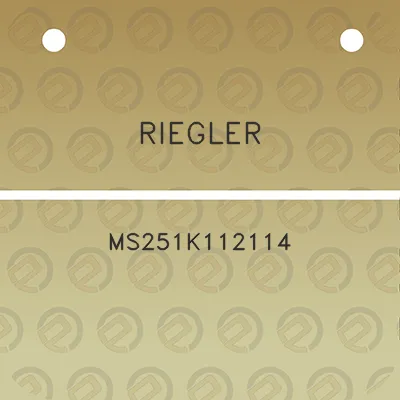 riegler-ms251k112114