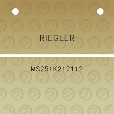 riegler-ms251k212112