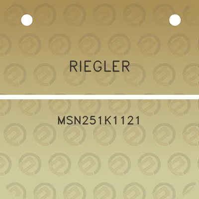 riegler-msn251k1121