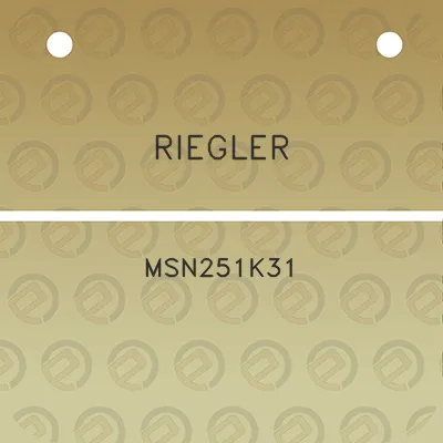 riegler-msn251k31