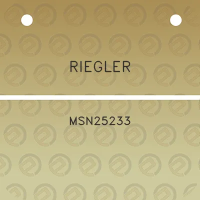 riegler-msn25233