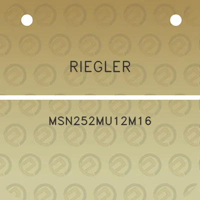 riegler-msn252mu12m16