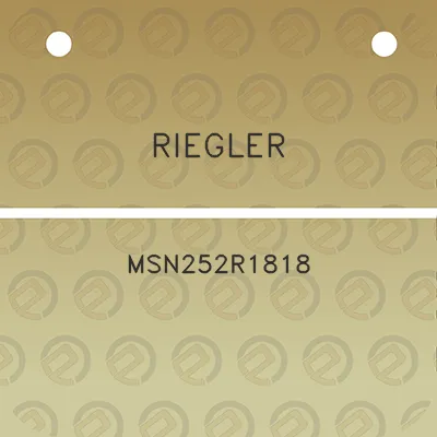 riegler-msn252r1818