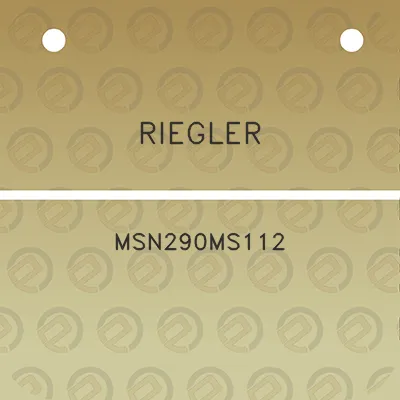 riegler-msn290ms112