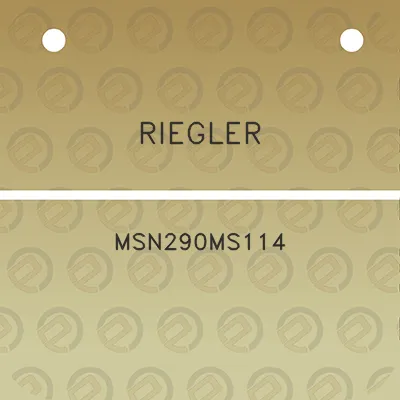 riegler-msn290ms114