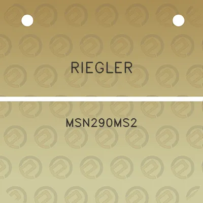 riegler-msn290ms2