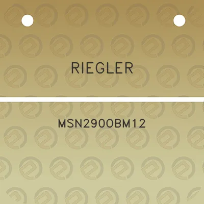 riegler-msn290obm12