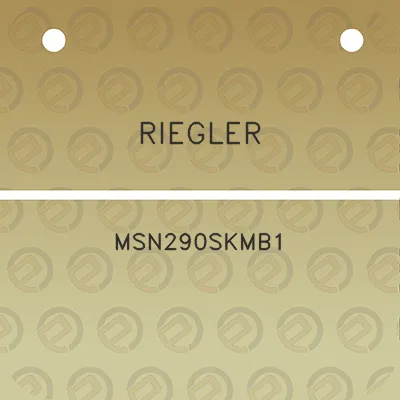 riegler-msn290skmb1