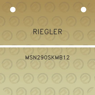 riegler-msn290skmb12