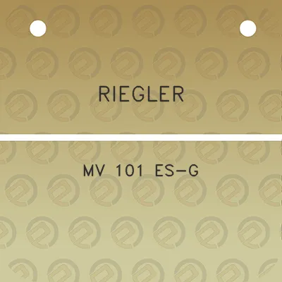 riegler-mv-101-es-g