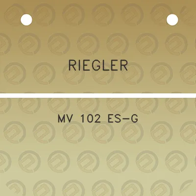 riegler-mv-102-es-g