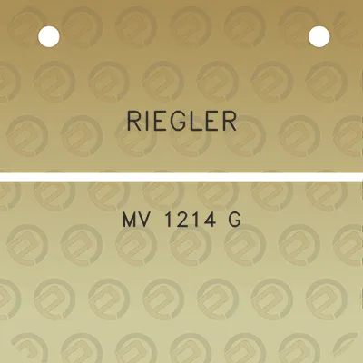 riegler-mv-1214-g