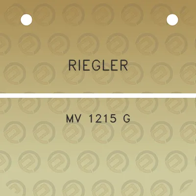 riegler-mv-1215-g