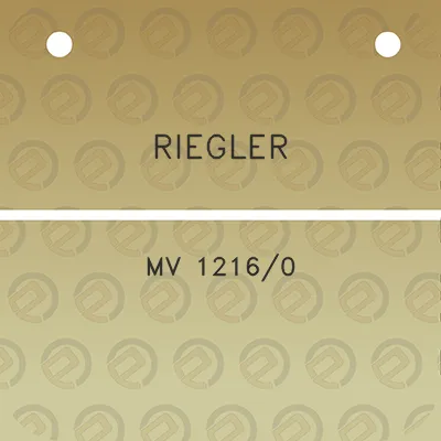 riegler-mv-12160