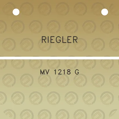 riegler-mv-1218-g